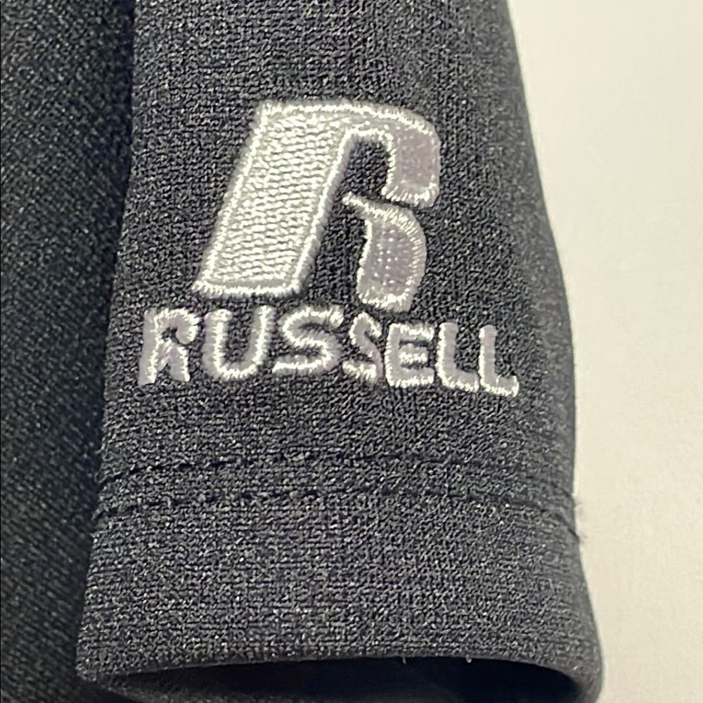 Russell Black Embroidered Polo Shirt - Picture 6 of 9